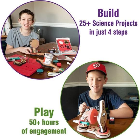 25+ STEM Projects Kit for Kids with Electric Motor for Ages 5-12 Years - Picture 4 of 6